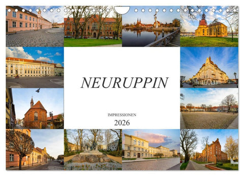 Neuruppin Impressionen (Wandkalender 2026 DIN A4 quer), CALVENDO Monatskalender