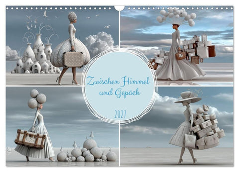 Zwischen Himmel und Gepäck (Wandkalender 2027 DIN A3 quer), CALVENDO Monatskalender