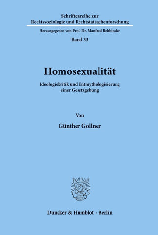 Homosexualität.