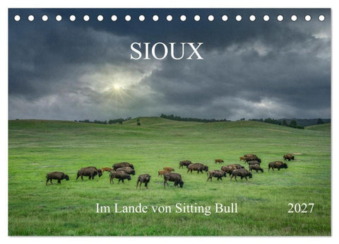 Sioux Im Lande von Sitting Bull (Tischkalender 2027 DIN A5 quer), CALVENDO Monatskalender