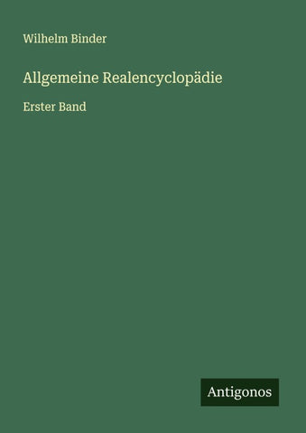 Allgemeine Realencyclopädie