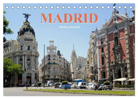 Madrid (Tischkalender 2026 DIN A5 quer), CALVENDO Monatskalender