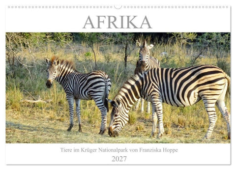 Afrika - Tiere im Krüger Nationalpark (Wandkalender 2027 DIN A2 quer), CALVENDO Monatskalender