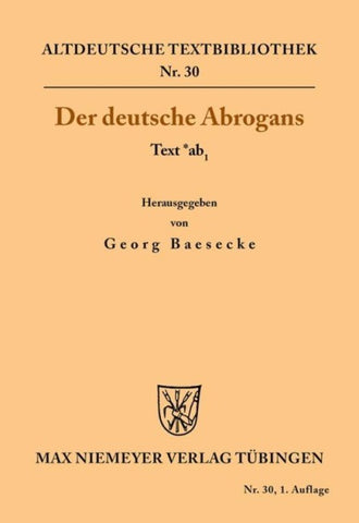 Der deutsche Abrogans