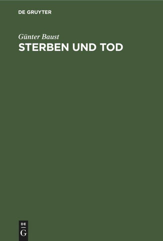 Sterben und Tod