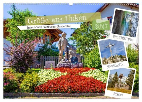Grüße aus Unken (Wandkalender 2027 DIN A2 quer), CALVENDO Monatskalender