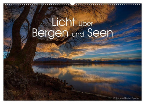 Licht über Bergen und Seen (Wandkalender 2027 DIN A2 quer), CALVENDO Monatskalender