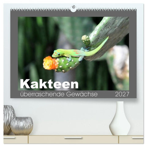 Kakteen - überraschende Gewächse (hochwertiger Premium Wandkalender 2027 DIN A2 quer), Kunstdruck in Hochglanz