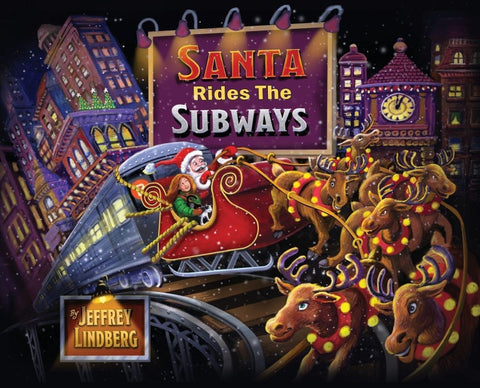 Santa Rides the Subways