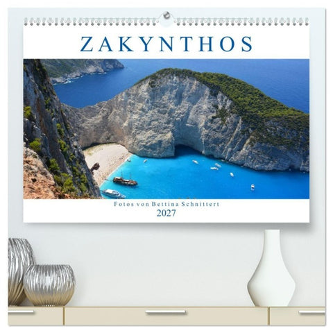 Zakynthos 2027 (hochwertiger Premium Wandkalender 2027 DIN A2 quer), Kunstdruck in Hochglanz