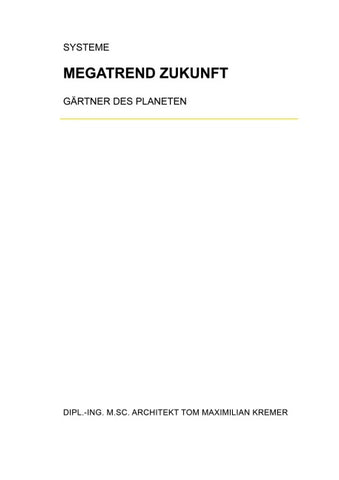 Megatrend Zukunft