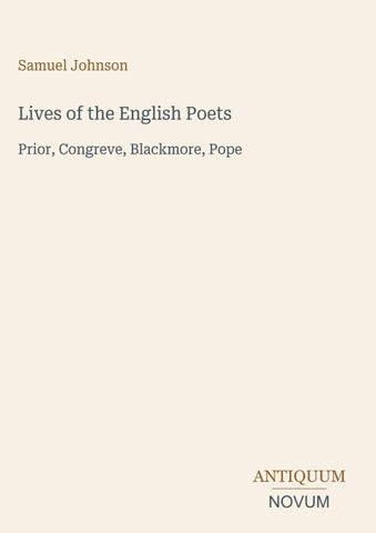 Lives of the English Poets