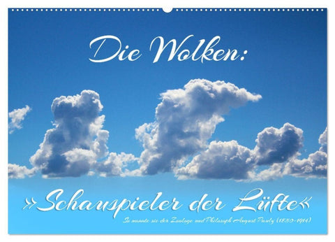 Die Wolken: "Schauspieler der Lüfte" (Wandkalender 2027 DIN A2 quer), CALVENDO Monatskalender