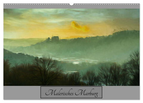 Malerisches Marburg (Wandkalender 2026 DIN A2 quer), CALVENDO Monatskalender