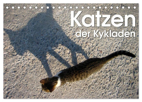 Katzen der Kykladen (Tischkalender 2027 DIN A5 quer), CALVENDO Monatskalender
