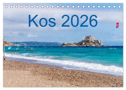 Kos 2026 (Tischkalender 2026 DIN A5 quer), CALVENDO Monatskalender