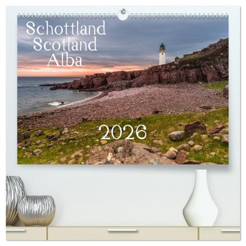 Schottland - Scotland - Alba (hochwertiger Premium Wandkalender 2026 DIN A2 quer), Kunstdruck in Hochglanz