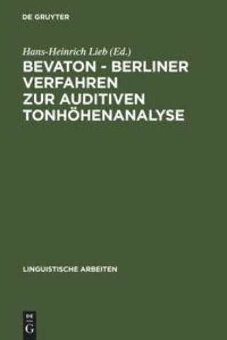 BEVATON - Berliner Verfahren zur auditiven Tonhöhenanalyse