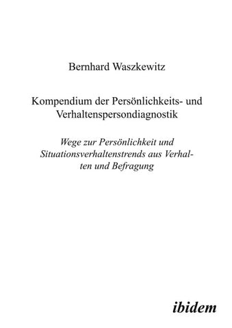 Kompendium der Persönlichkeits- und Verhaltenspersondiagnostik