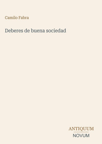 Deberes de buena sociedad