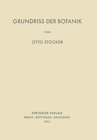 Grundriss der Botanik