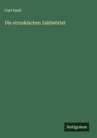 Die etruskischen Zahlwörter
