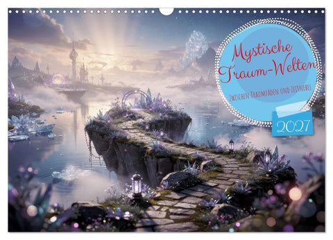 Mystische Traum-Welten (Wandkalender 2027 DIN A3 quer), CALVENDO Monatskalender