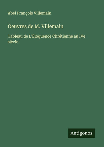 Oeuvres de M. Villemain