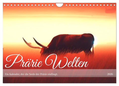 Prärie Welten - Ein Kalender, der die Seele der Prärie einfängt. (Wandkalender 2026 DIN A4 quer), CALVENDO Monatskalender