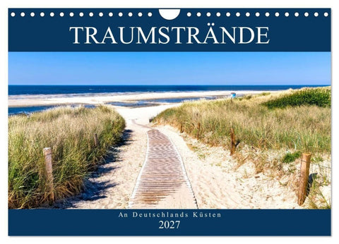 Traumstrände an Deutschlands Küsten (Wandkalender 2027 DIN A4 quer), CALVENDO Monatskalender