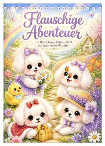 Flauschige Abenteuer (Tischkalender 2027 DIN A5 hoch), CALVENDO Monatskalender