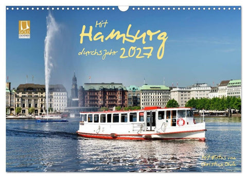 Mit Hamburg durchs Jahr 2027 (Wandkalender 2027 DIN A3 quer), CALVENDO Monatskalender