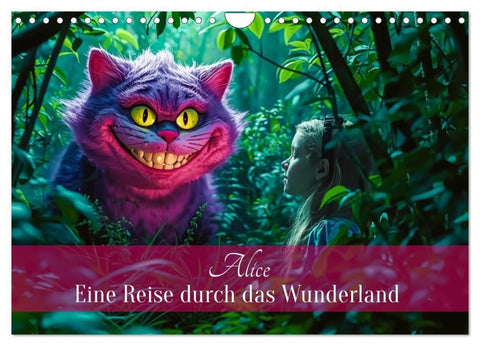 Alice – Eine Reise durch das Wunderland (Wandkalender 2027 DIN A4 quer), CALVENDO Monatskalender