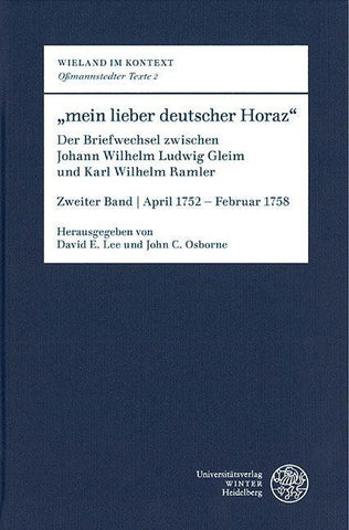 „mein lieber deutscher Horaz“
