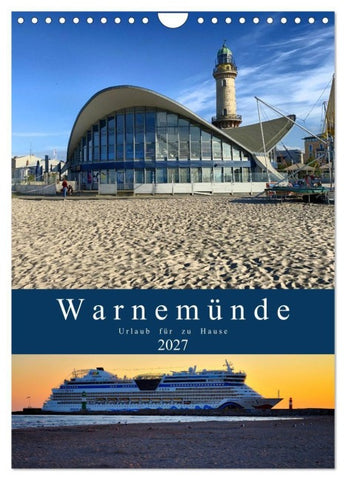 Warnemünde Urlaub für zu Hause (Wandkalender 2027 DIN A4 hoch), CALVENDO Monatskalender
