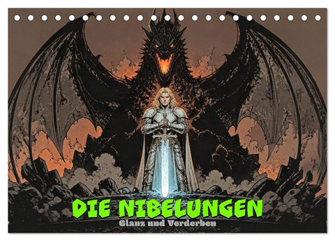 Die Nibelungen: Glanz und Verderben (Tischkalender 2027 DIN A5 quer), CALVENDO Monatskalender