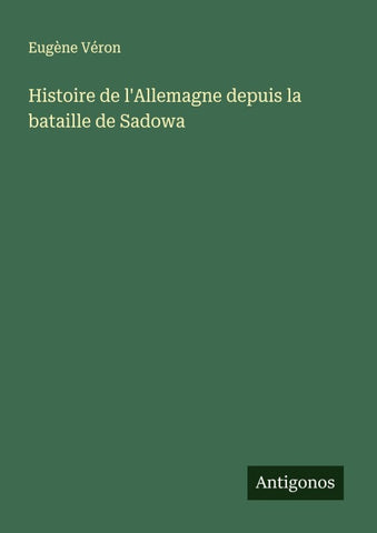 Histoire de l'Allemagne depuis la bataille de Sadowa