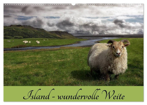 Island - wundervolle Weite (Wandkalender 2027 DIN A2 quer), CALVENDO Monatskalender