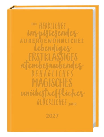 Kalenderbuch A6 gelb 2027