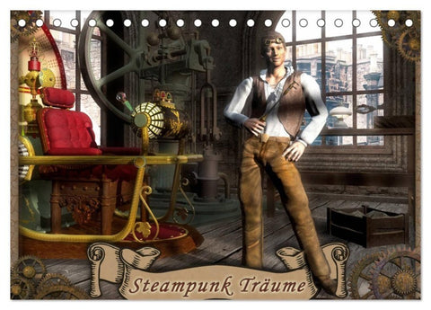 Steampunk Träume (Tischkalender 2027 DIN A5 quer), CALVENDO Monatskalender