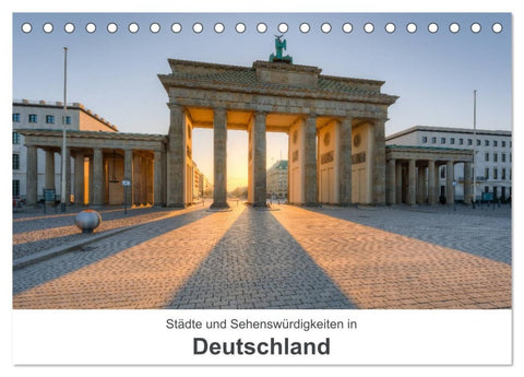 Städte und Sehenswürdigkeiten in Deutschland (Tischkalender 2026 DIN A5 quer), CALVENDO Monatskalender