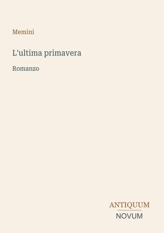 L'ultima primavera