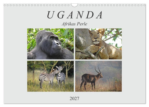 Afrikas Perle Uganda (Wandkalender 2027 DIN A3 quer), CALVENDO Monatskalender