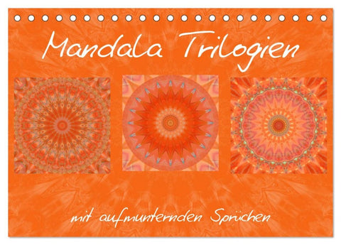 Mandala Trilogien (Tischkalender 2026 DIN A5 quer), CALVENDO Monatskalender