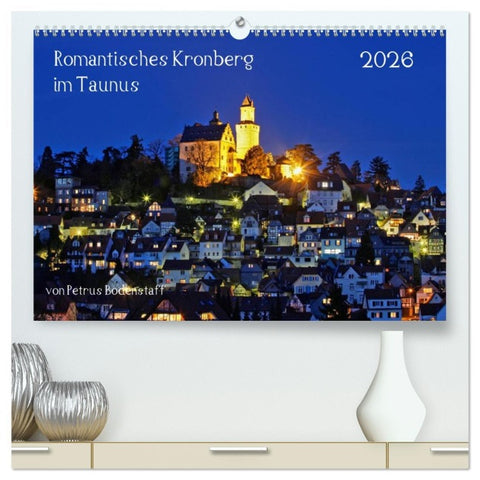 Romantisches Kronberg im Taunus (hochwertiger Premium Wandkalender 2026 DIN A2 quer), Kunstdruck in Hochglanz