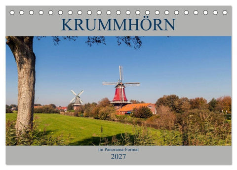 Krummhörn im Panorama-Format (Tischkalender 2027 DIN A5 quer), CALVENDO Monatskalender