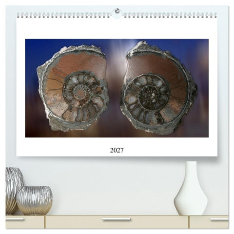 Versteinerte Welt (hochwertiger Premium Wandkalender 2027 DIN A2 quer), Kunstdruck in Hochglanz