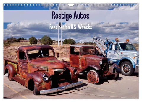 Rostige Autos. Faszination U.S. Wracks (Wandkalender 2026 DIN A3 quer), CALVENDO Monatskalender