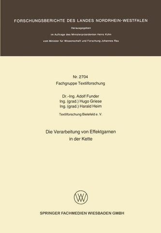 Die Verarbeitung von Effektgarnen in der Kette