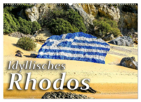 Idyllisches Rhodos (Wandkalender 2027 DIN A2 quer), CALVENDO Monatskalender
